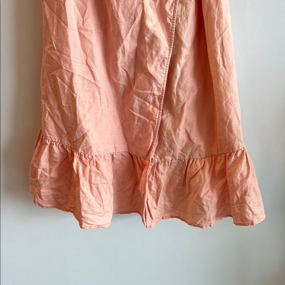 GAP Peach Ruffle Hem Mini Dress - Picture 4 of 10